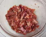 簡単！豚肉とエリンギの梅風味生姜焼き作り方1写真