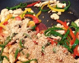 ささみとピーマンの胡麻炒め作り方6写真