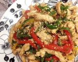 ささみとピーマンの胡麻炒め作り方7写真