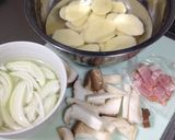 きのことじゃがいものホイル焼き作り方1写真