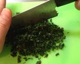 大葉のジェノベーゼ・ソース作り方1写真