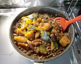 ★簡単！＊レンズ豆とかぼちゃの煮物＊♪作り方5写真