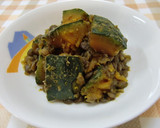 ★簡単！＊レンズ豆とかぼちゃの煮物＊♪作り方6写真