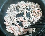 薄あげと挽き肉の卵とじ作り方2写真