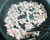 薄あげと挽き肉の卵とじ作り方2写真