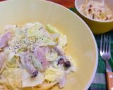 たっぷり野菜とウインナーのクリームパスタ作り方6写真
