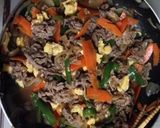 ごま油風味★牛肉と野菜の炒め物作り方5写真