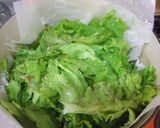 ノンオイル♪お鍋でレタスのチーズカレー蒸作り方1写真