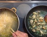 パーナ貝とエビの大葉ジェノベーゼ・パスタ作り方4写真