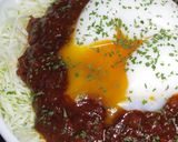 セブンのボロネーゼソースキャベツ温玉丼！作り方12写真