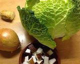 キャベツのシンプルココナツスパイス炒め作り方1写真