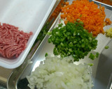 簡単！ひき肉と野菜のカレー春巻き作り方1写真