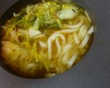 浅漬けと刻みベーコンの深夜うどん作り方5写真