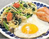 たっぷりほうれん草のおかずパスタ作り方7写真