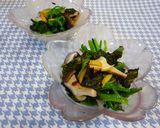 春菊と焼きしいたけの磯ゆず香和え♪作り方5写真