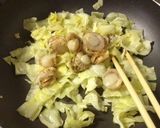 ホタテとキャベツのバター醤油パスタ♡作り方5写真