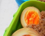 簡単☆昆布つゆ（麺つゆ）で煮卵風味付け卵作り方6写真