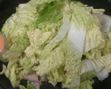 簡単！ 白菜と豚肉のネギ塩バター炒め作り方3写真