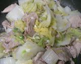 簡単！ 白菜と豚肉のネギ塩バター炒め作り方4写真