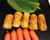 お弁当に！ウィンナーのちくわ巻き天作り方1写真