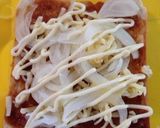 簡単‼︎照り焼きパンピザ作り方4写真