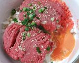 冷蔵庫の残り！ハンバーグ作り方2写真