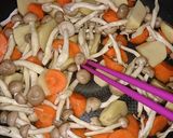 ２種のルウで♡挽き肉キノコカレー♬作り方5写真