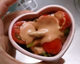 トマトとアスパラのオーロラソース焼き♡作り方4写真