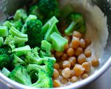 ひよこ豆とブロッコリーの豆腐マヨ作り方2写真
