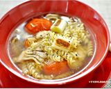 こんがり焼野菜のほっこり生姜スープパスタ作り方8写真