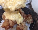 鶏の唐揚げのトロトロ卵丼作り方8写真