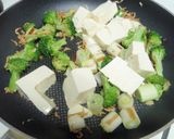 ➏　白ネギと豆腐の炒め物　➏作り方5写真