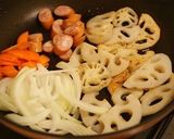 蓮根のナポリタン作り方3写真