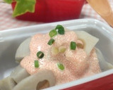 蓮根と里芋のたらこマヨサラダ作り方5写真