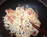 簡単イタリアン♪うどんdeジェノベーゼ♡作り方2写真