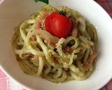 簡単イタリアン♪うどんdeジェノベーゼ♡作り方4写真