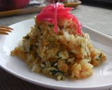 海老の殻で＊ほんのり海老風味炒飯＊作り方8写真