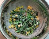 ほうれん草とコーン・しらすのサラダ作り方4写真