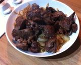 玉ねぎたっぷり♪鶏レバーと赤ワイン炒め作り方6写真