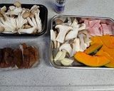 かぼちゃとキノコとベーコンのソテー作り方3写真