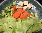 簡単☆スープジャーで高野豆腐入りスープ作り方1写真