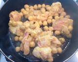チキンとひよこ豆のカレー炒め作り方3写真