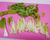 ✤イカと青梗菜炒め〜味噌☆紫蘇ダレ和え✤作り方4写真