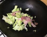 キャベツのプッタネスカ風パスタ作り方2写真