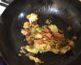キャベツのプッタネスカ風パスタ作り方3写真
