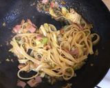 キャベツのプッタネスカ風パスタ作り方4写真
