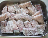 ブリと焼きネギの甘酢炒め✿トマト風味✿作り方1写真