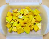 ハロウィン★HB早焼き蜂蜜かぼちゃ食パン作り方1写真