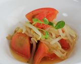 麺つゆ+ナンプラーで♪もやしとトマト炒め作り方5写真
