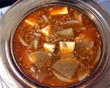大根たっぷり！豚ひき肉でピリ辛麻婆鍋作り方5写真
